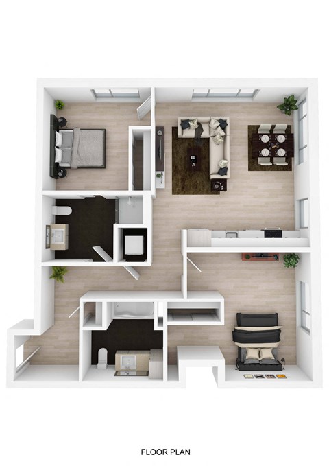 2 Bedroom D Floor Plan